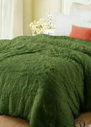 Одеяло Покрывало Холлофайбер Травка Евро 210*230 зеленый