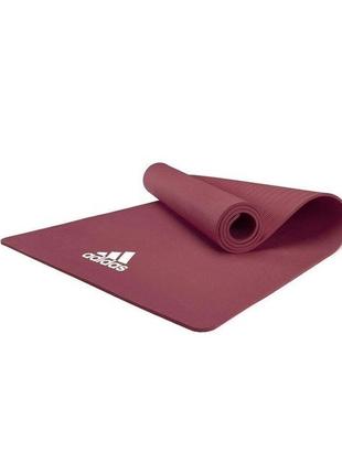 Коврик для йоги Adidas Yoga Mat красный Уни 176 х 61 х 0,8 см ...