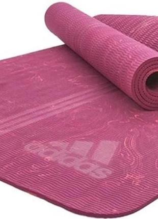 Коврик для йоги Adidas Camo Yoga Mat фиолетовый Уни 173 х 61 х...