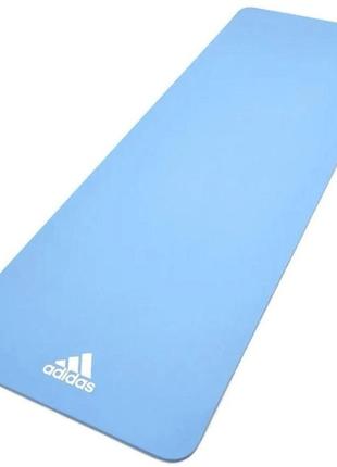 Коврик для йоги Adidas Yoga Mat голубой Уни 176 х 61 х 0,8 см ...