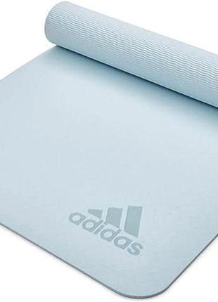 Коврик для йоги Adidas Premium Yoga Mat светло-голубой Уни 176...