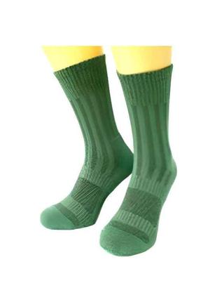 Шкарпетки S_089 високий махрова стопа сетка Герб (хакі) р.41-4...