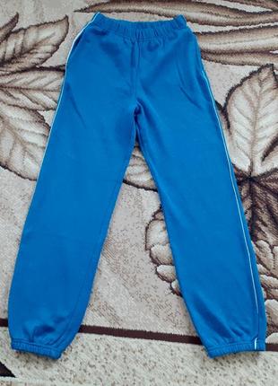 Фирменные классные синие брюки, штанишки y.f.k девочке р.146-152