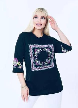 Туніка вишиванка жіноча синя