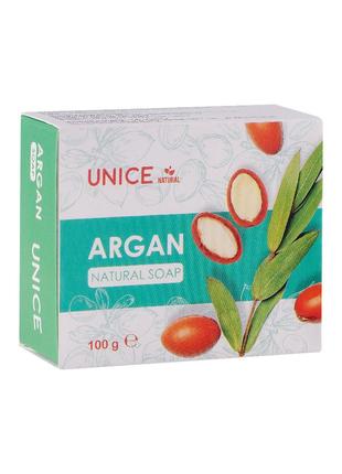 Натуральное мыло Unice с аргановым маслом, 100 г