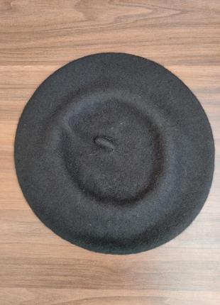 Берет класичний шапка чорний