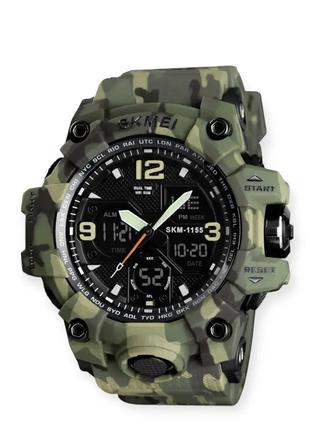 Наручные противоударные часы 1155B Military/Green