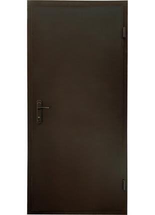 Вхідні двері технічні МСМ Торнадо метал/метал 860, праві (101-02)
