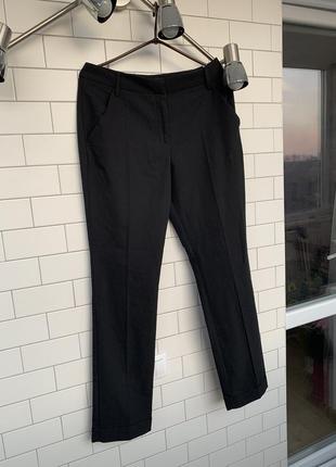 Черные классические прямые брюки, брюки в стиле zara, mango, s...