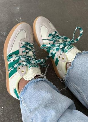 Adidas samba x wales bonner green