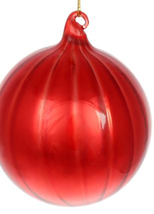 Набор (6шт.) елочных шаров, 8см, цвет - глубокий красный