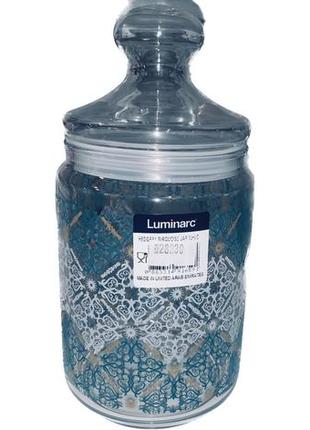 Банка luminarc club hedgery turquoise 1 л