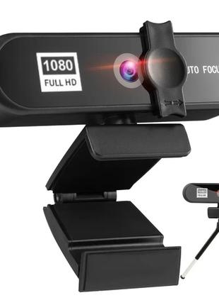 Веб-камера PGR-008 Full HD 1080, с микрофоном, автофокус, с шт...
