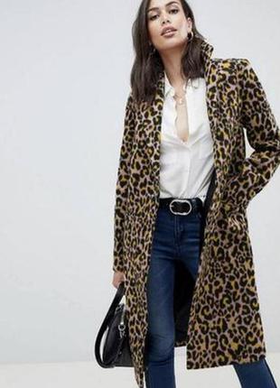 Леопардовое женское пальто / женское леопардовое пальто