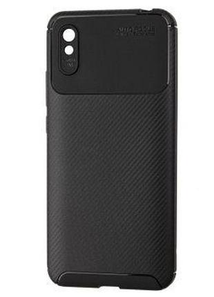 Противоударный чехол для Xiaomi Redmi 9A Черный бампер