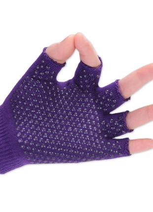 Нескользящие перчатки для йоги, без пальцев, износостойкие спо...