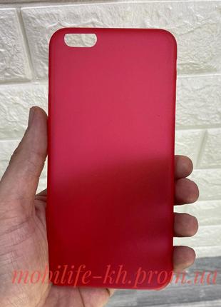 Чехол пластиковый iPhone 6 Plus, iphone 6s Plus красный