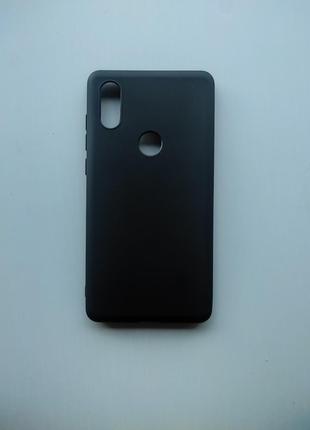 Силиконовый чехол Xiaomi Mi Mix 2S матовый Черный