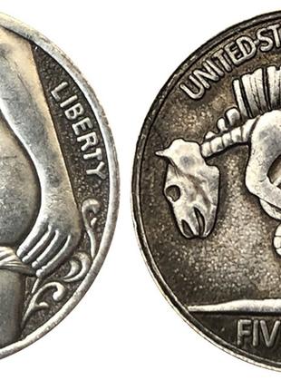 Сувенирная серебряная долларовая монета моргана 1937г сексуаль...