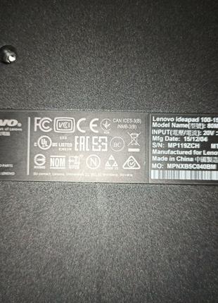 Lenovo Ideapad 100-15iby 80MJ , разборка целое и рабочее что н...