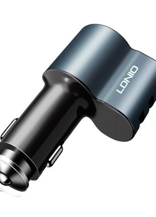 Автомобильное зарядное устройство LDNIO V8 3 USB 5.1A Black + ...