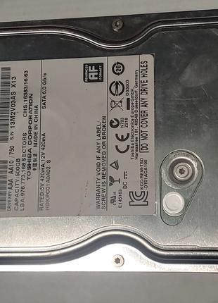 Жорсткий диск SATA-3 Toshiba DT01ACA050 500Гб