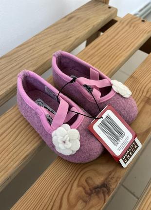 Дитячі туфлі для дівчинки рожеві тапочки хатнє взуття