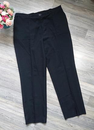 Женские базовые чёрные брюки со стрелками штаны большой размер...