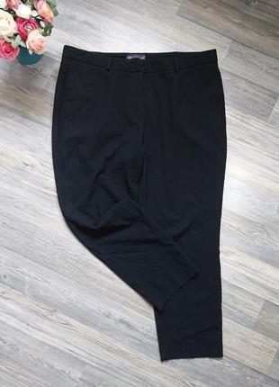 Женские базовые чёрные брюки большой размер 50/52/54 штаны
