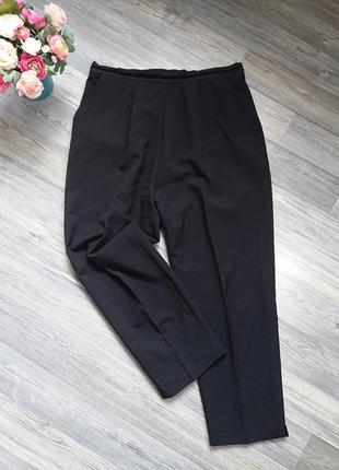 Женские чёрные базовые  брюки штаны большой размер батал 50 /52