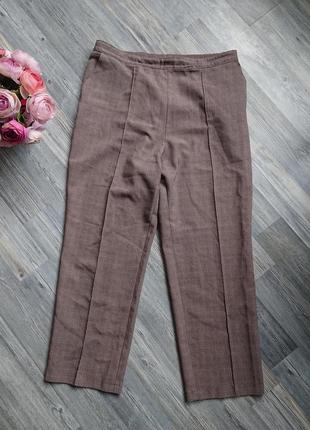 Женские брюки цвет капучино штаны большой размер батал 50 /52