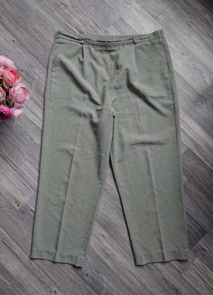 Женские зелёные брюки штаны большой размер батал 50 /52/54