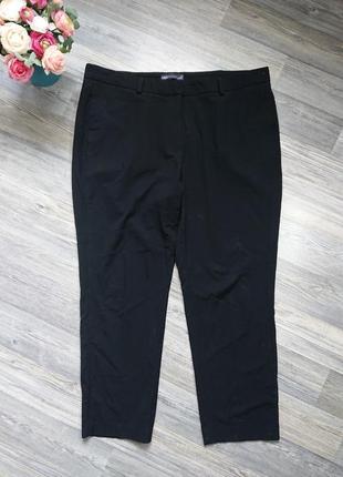 Черные женские базовые брюки штаны большой размер батал 52/54
