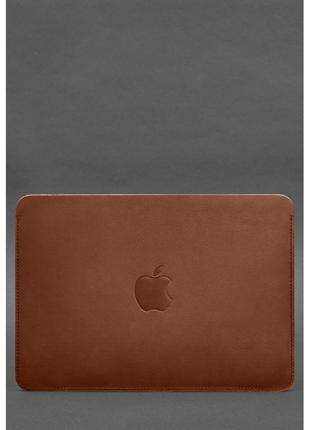 Кожаный чехол для MacBook Air 15-inch (2023) Светло-коричневый GG