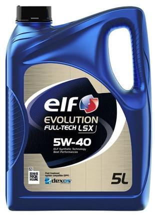 Синтетическое моторное масло ELF 5w40 Evol Fulltech LSX (5л)