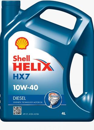 Полусинтетическое моторное масло Shell 10w40 Helix Diesel HX7 ...