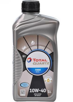 Полусинтетическое моторное масло TOTAL 10w40 Quartz 7000 Diese...