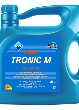 Синтетическое моторное масло ARAL 5W40 High Tronic (4л)