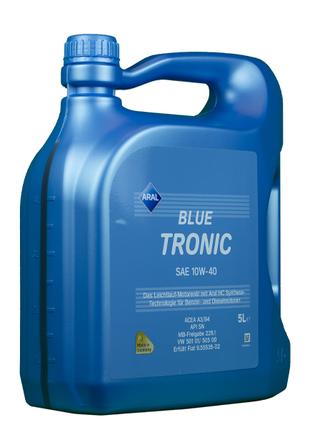 Полусинтетическое моторное масло ARAL 10W40 Blue Tronic (5л)