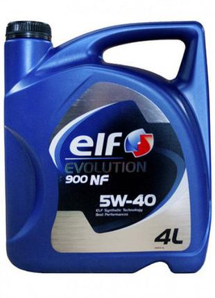 Синтетическое моторное масло ELF 5w40 Evol 900 FT (4л)