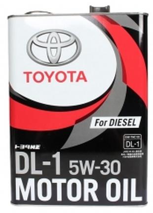 Синтетическое моторное масло TOYOTA 5W30 Diesel DL1 (4л)