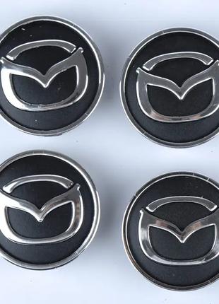 Колпачок - заглушка колесного диска Mazda 55/60мм (к-т 4шт) ри...