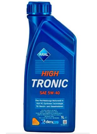 Синтетическое моторное масло ARAL 5W40 High Tronic (1л)