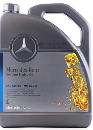 Синтетическое моторное масло MERCEDES 5W40 Engine Oil (229.5) 5л