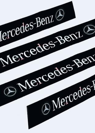 Наклейки на пороги черные для авто "Mercedes-Benz" комплект 4 ...
