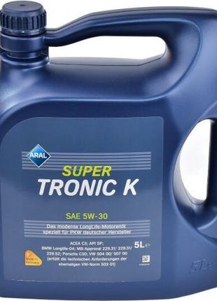 Синтетическое моторное масло ARAL 5W30 Super Tronic K (5л)