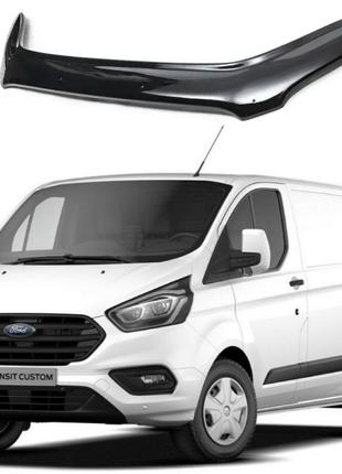 Дефлектор капота мухобойка на Ford Transit Custom 2018- (Форд ...