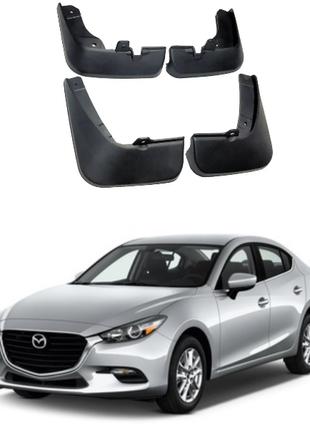 Брызговики для авто комплект 4 шт Mazda 3 Sedan 2016-2018 (пер...