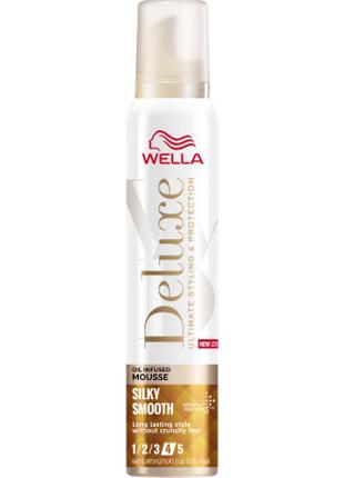 Мусс для волос Wella Deluxe Шелковая гладкость 200 мл (3614229...