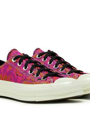 Новые кроссовки, кеды converse pink &amp; purple snake chuck 7...